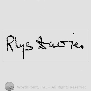 Autograph/signature : Davies Rhys.
