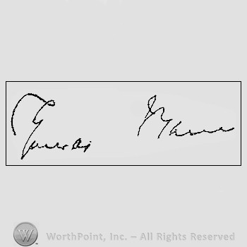 Autograph/signature : Mann Thomas.