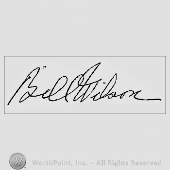 Autograph/signature: Wilson Bill.