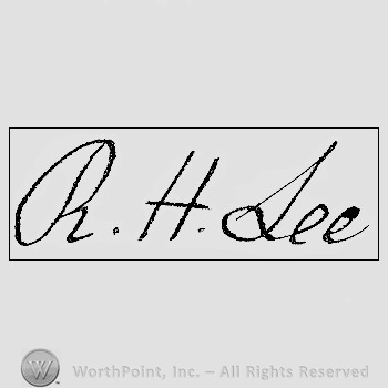 Autograph/signature: Lee Richard Henry.