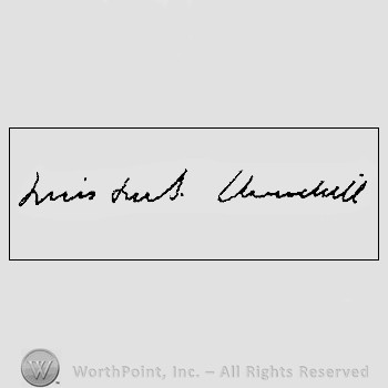 Autograph/signature: Churchill Winston.
