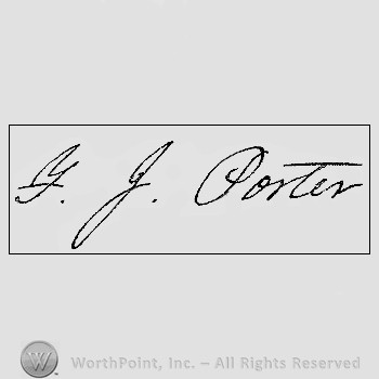 Autograph/signature: Porter Fitz John.
