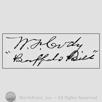 Autograph/signature: Cody William E.