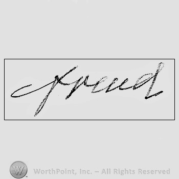 Autograph/signature: Freud Sigmund.