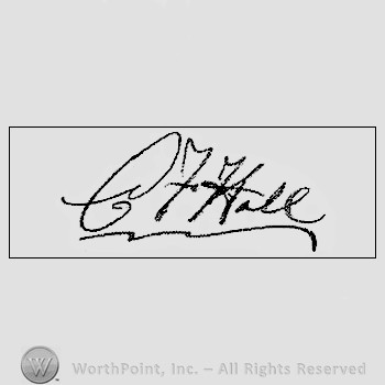 Autograph/signature: Hall Charles.