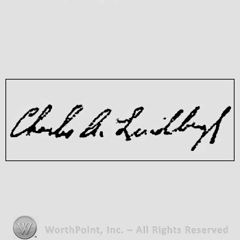 Autograph/signature: Lindbergh Charles A.