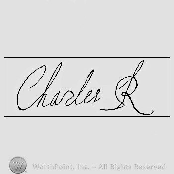 Autograph/signature: Charles I, King of England.