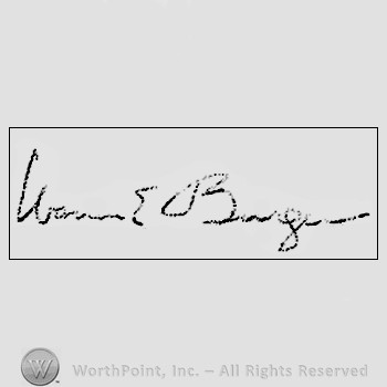 Autograph/signature: Warren Burger.