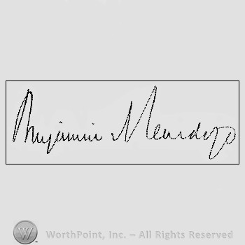 Autograph/signature: Cardozo Benjamin.