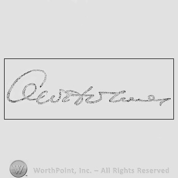 Autograph/signature: Holmes Oliver Wendell Jr.
