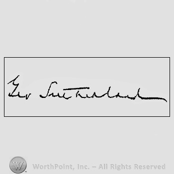 Autograph/signature: George Sutherland.