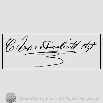 Autograph/signature: Vanderbilt Cornelius.