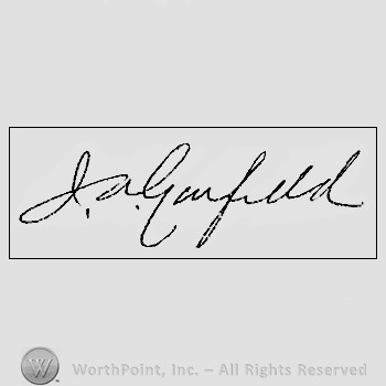 Autograph/signature: Garfield James A.