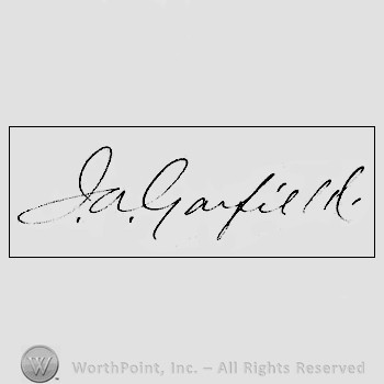 Autograph/signature: Garfield James A.