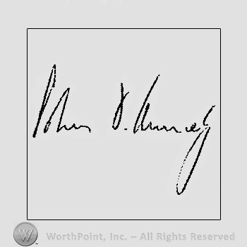 Autograph/signature: John F. Kennedy.