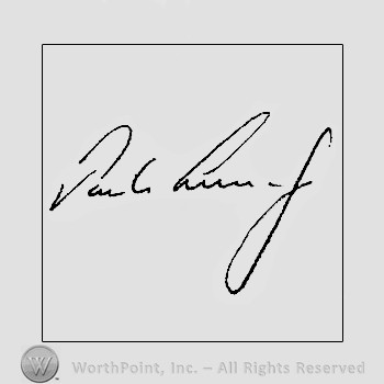 Autograph/signature: John F. Kennedy.