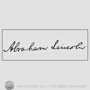 Autograph/signature: Lincoln Abraham.