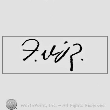 Autograph/signature: Roosevelt Franklin.