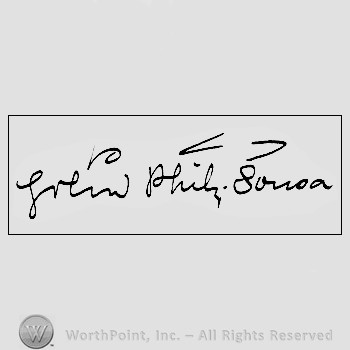 Autograph/signature: Sousa John Philip.