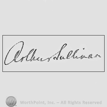 Autograph/signature: Sullivan Arthur.