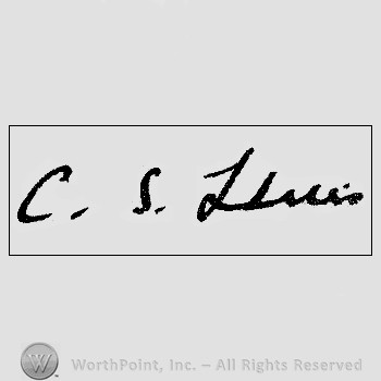 Autograph/signature: Lewis C.S.