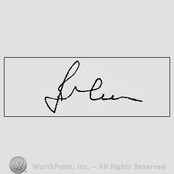 Autograph/signature: Steinbeck John.
