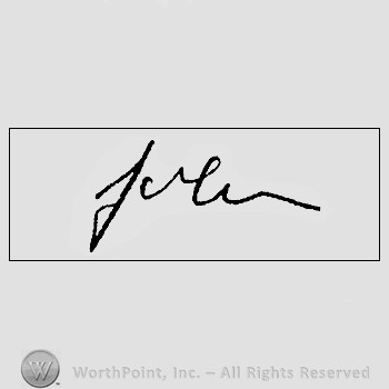 Autograph/signature: Steinbeck John.