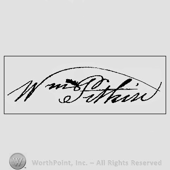 Autograph/signature : William Pitkin.