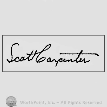 Autograph/signature : M Scott Carpenter.