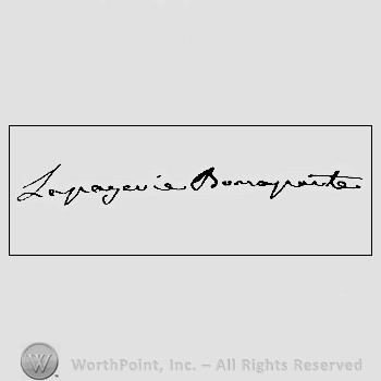 Autograph/signature : Bonaparte Josephine.