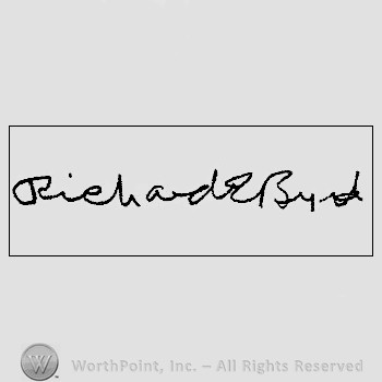 Autograph/signature : Byrd Richard E.