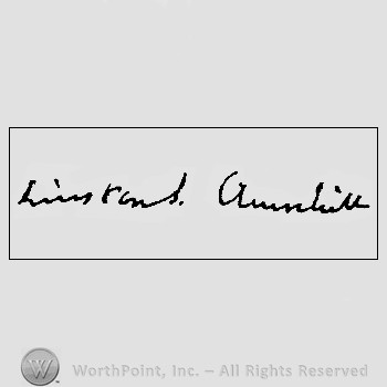 Autograph/signature : Churchill Winston.