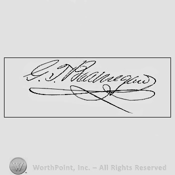 Autograph/signature : Beauregard P.G.T.