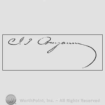 Autograph/signature : Benjamin Judah.