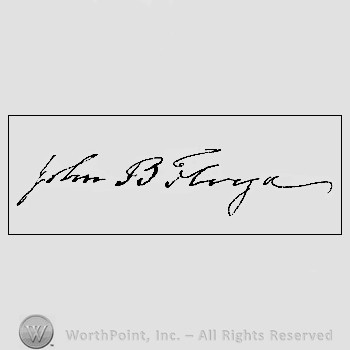 Autograph/signature : Floyd, John Buchanan.