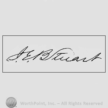 Autograph/signature : Stuart J. E. B.