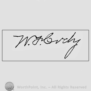 Autograph/signature : Cody, William F.