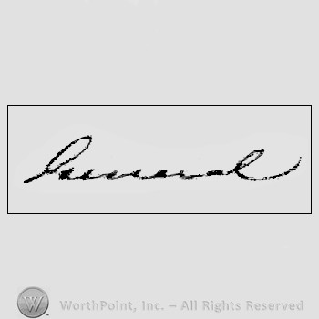 Autograph/signature : Bradley, Luther P.