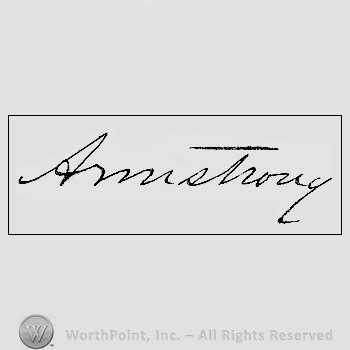 Autograph/signature : Custer, George Armstrong.