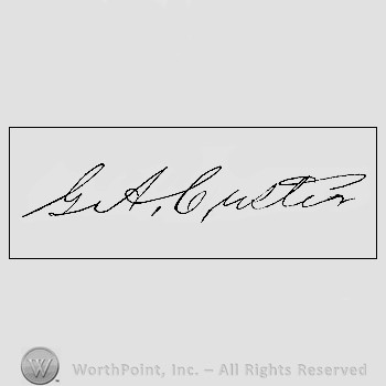 Autograph/signature : Custer, George Armstrong.