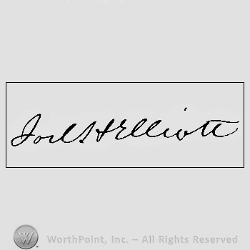Autograph/signature : Elliott, Joel H.