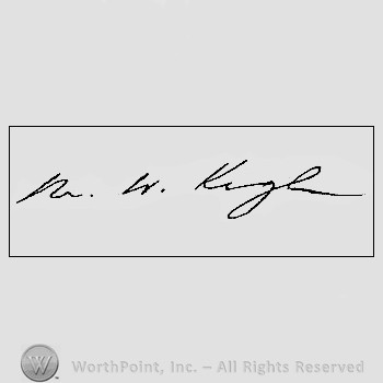 Autograph/signature : Keogh Myles W.