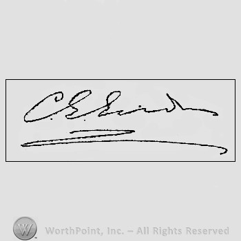 Autograph/signature : Gordon Charles.