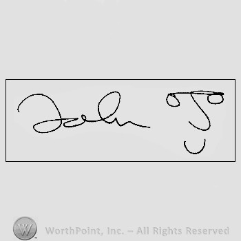 Autograph/signature : John Lennon.