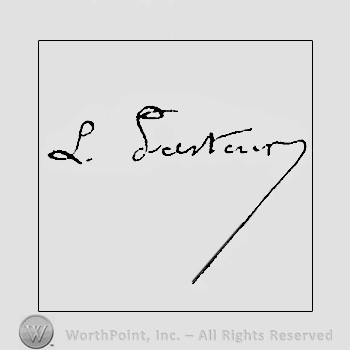 Autograph/signature : Pasteur Louis.