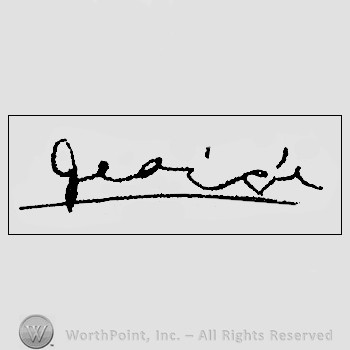 Autograph/signature : Patton George.