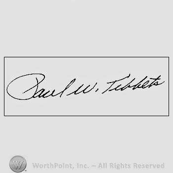 Autograph/signature : Paul W. Tablets.