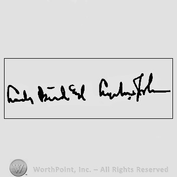 Autograph/signature : Johnson Lyndon.
