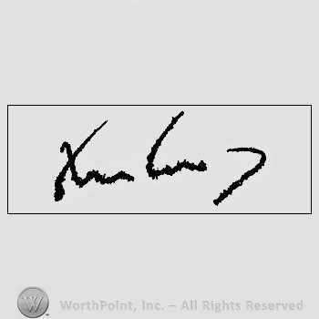 Autograph/signature : Kennedy John F.