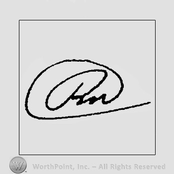 Autograph/signature : Richard Nixon.